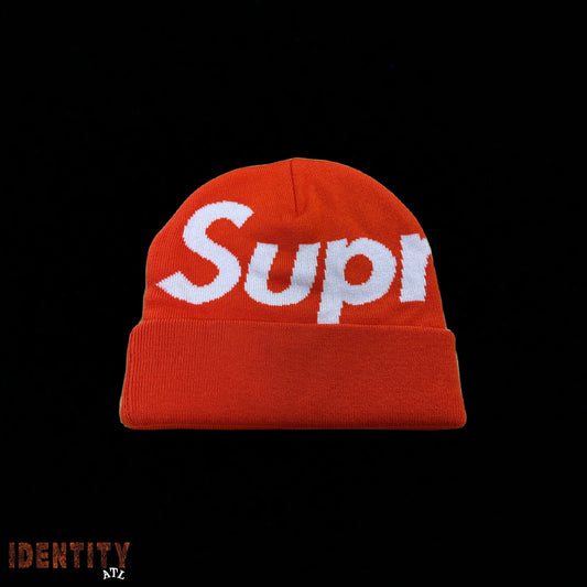 Supreme Big Logo Beanie (FW24) Orange
