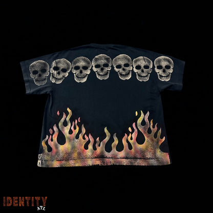 Satoshi Skull T-shirt Black