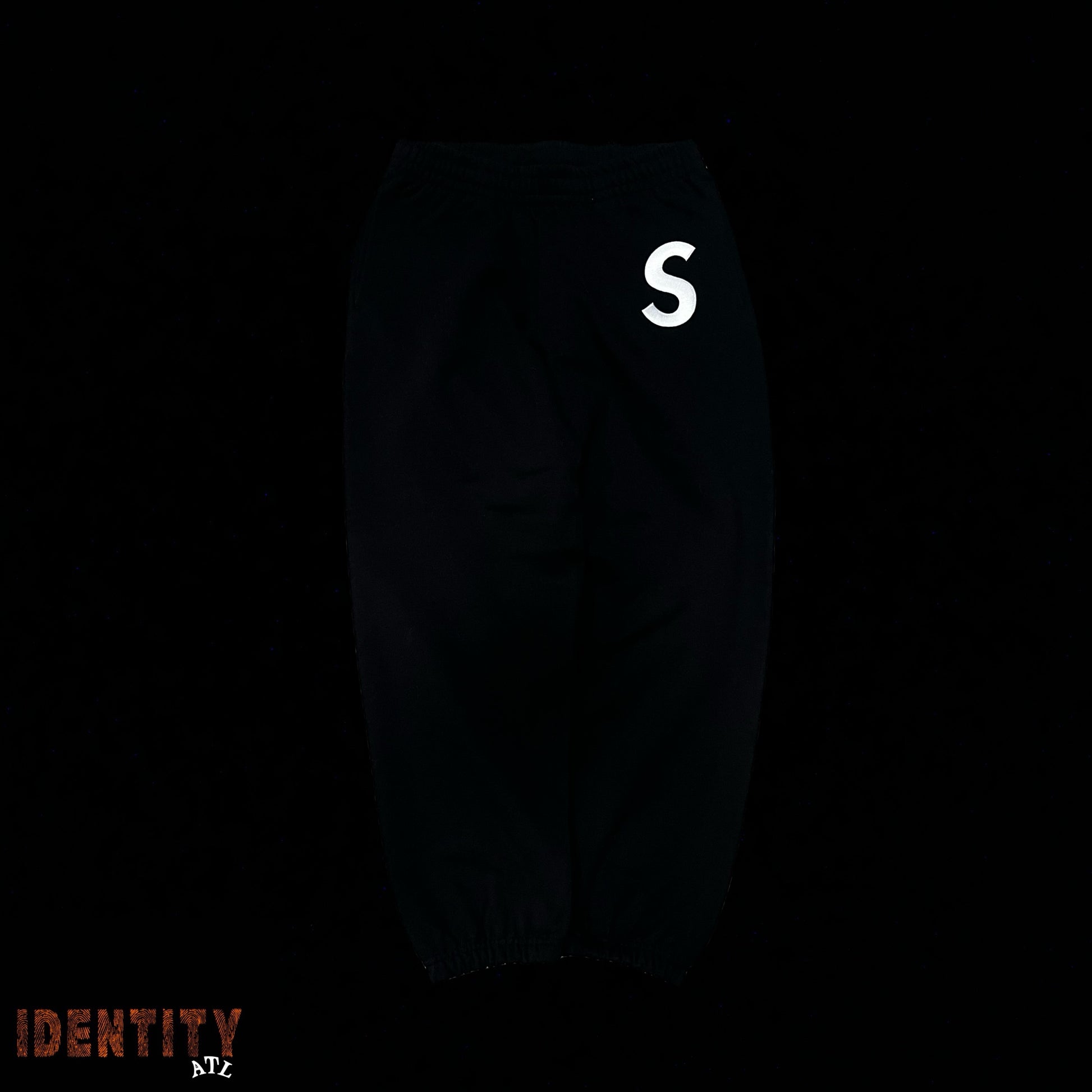 Supreme S Logo Split Sweatpant Black