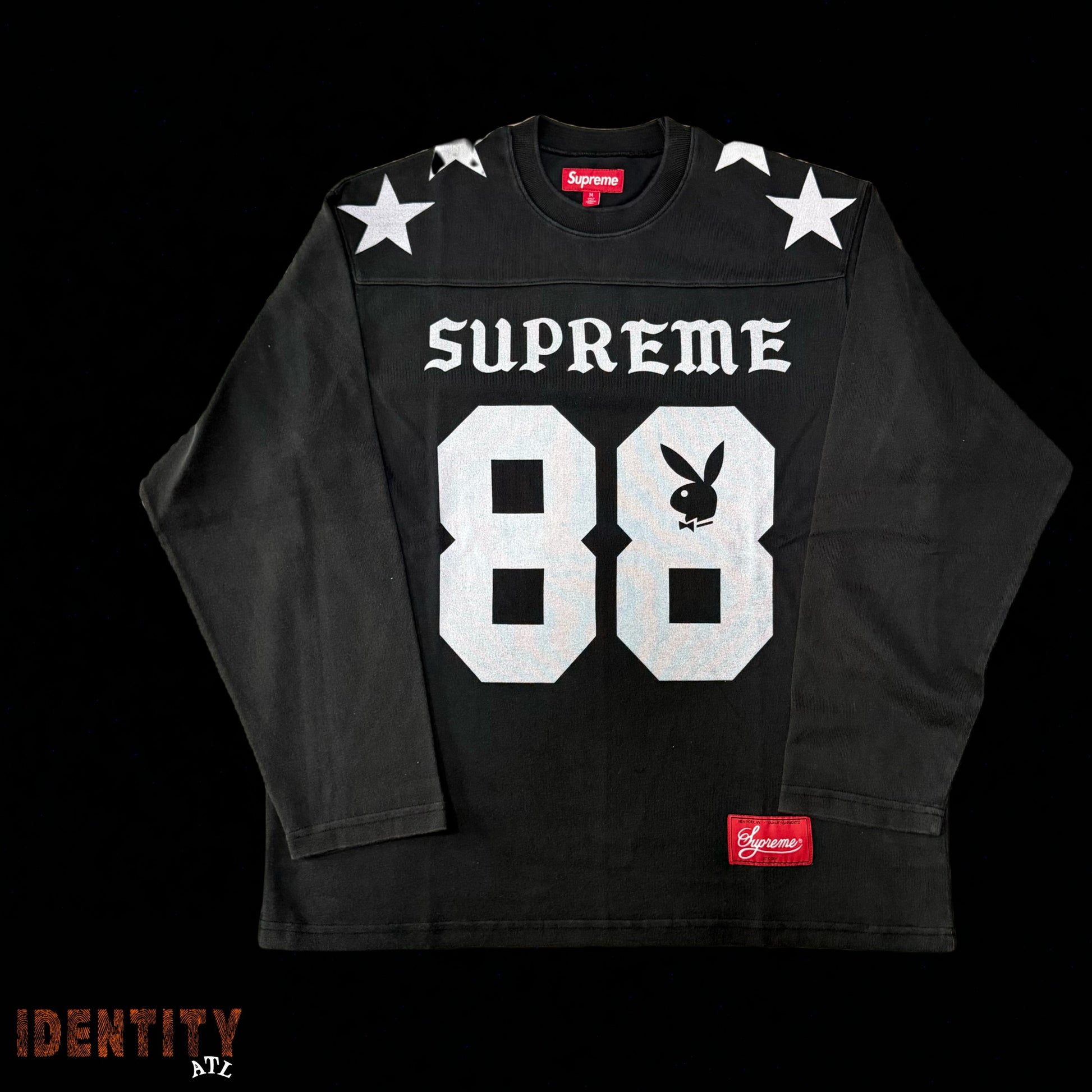 Supreme Playboy L/S Football Top Black