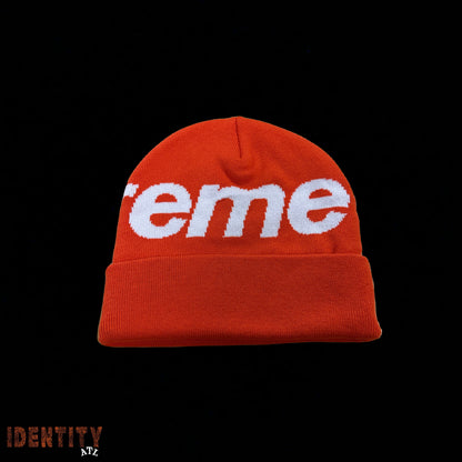 Supreme Big Logo Beanie (FW24) Orange